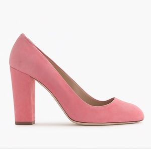J. Crew Suede Block Heel Pumps